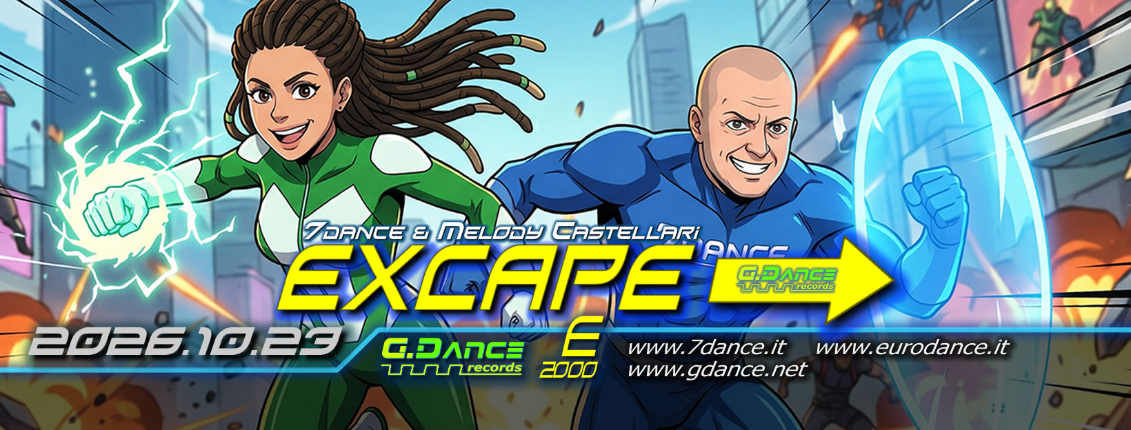 7dance Melody Castellari - Excape - Eurodance 90 Revival